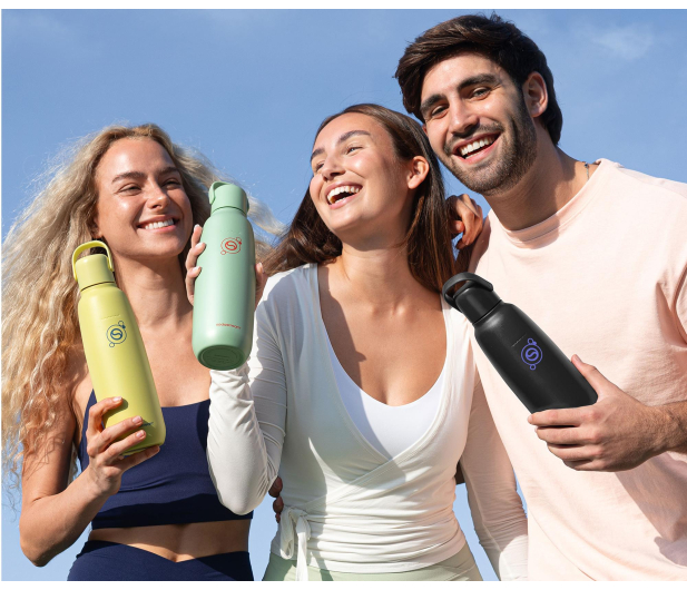 SodaStream Butelka termiczna Fizz&Go w kolorze czarnym 0,9l - 1533418 - zdjęcie 4